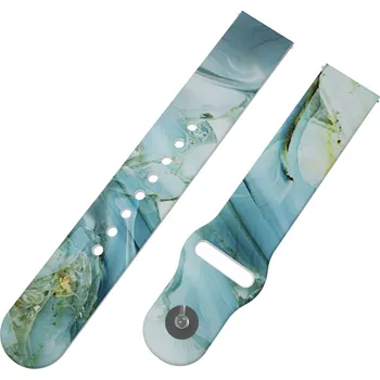 Chytré hodinky Strapido MODRO-ŠEDÝ MRAMOR řemínek 22 mm