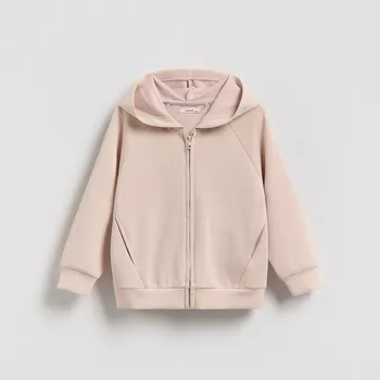 Dívčí mikina Reserved - Mikina s kapucí z modalu - kávová - 910HV-84X - 910HV-84X-92