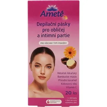 Ameté Depilační pásky pro obličej a intimní partie 20 ks
