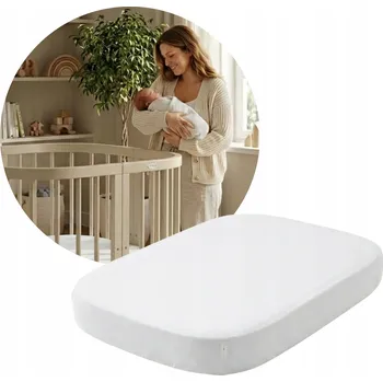 Prostěradlo PROSTĚRADLO S GUMOU DO POSTÝLKY WALDIN 75x75 cm Bavlněné POLSKÝ VÝROBEK