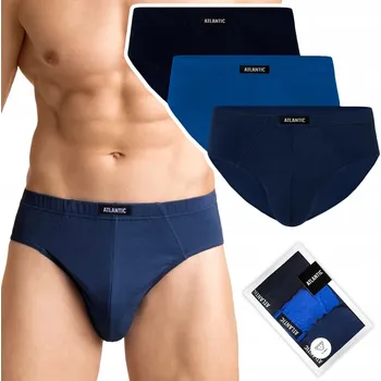 Slipy Pánské slipy 3-BALENÍ slipy ATLANTIC 3MP-129 - XL