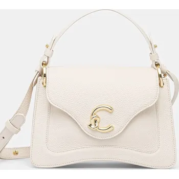 Kabelka Kožená kabelka Coccinelle E1.SSL.18.02.01 béžová 01A, vel. ONE SIZE