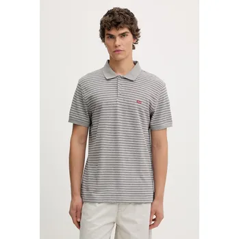 Pánské tričko Bavlněné polo tričko Levi's LEVIS HM POLO 35883.0345 šedá 90X, vel. M