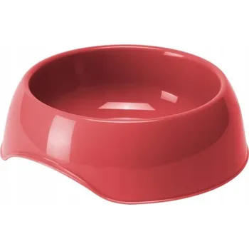 Miska pro psa Jedna plastová miska Moderna červená 0,7 l