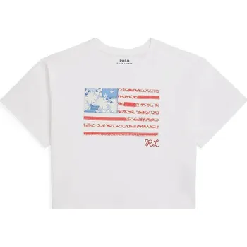 Chlapecké tričko Dětské bavlněné tričko Polo Ralph Lauren 313A11751001 bílá 00X, vel. 144-154