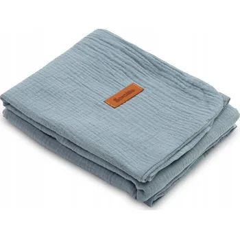 Dětská deka Mušelínová deka 75/100 cm, bavlněná deka 100%, džínově modrá Sensillo
