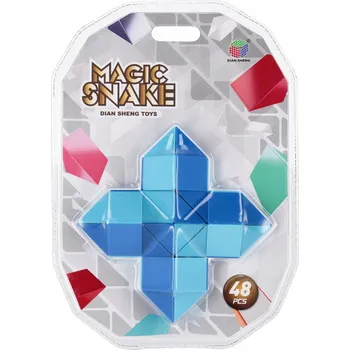 Hlavolam Magická kostka had – mix barev MEGA CREATIVE 572619