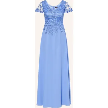 Dámské šaty Vera Mont Dámské Večerní Šaty S Krajkou, tmavě modrá, 36