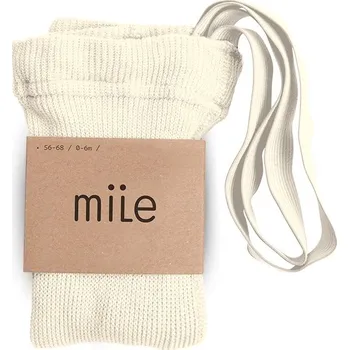 MILE Punčochy s kšandami smetanové Velikost (od výrobce): 74/80