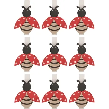 Anděl Přerov Beruška dřevěná na kolíčku, 6 ks 6ks