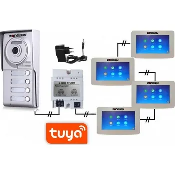 Přístupový systém Set WIFI P2P TUYA videozvonku | ZONEWAY ZW-777 plus ZW-702-4