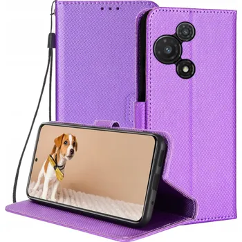 Pouzdro na mobilní telefon Flipové pouzdro B24 pro TCL 60 SE NXTPAPER fialové