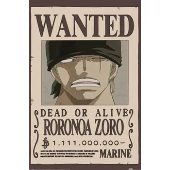 Plakát Plakát, Obraz - One Piece - Wanted Zoro