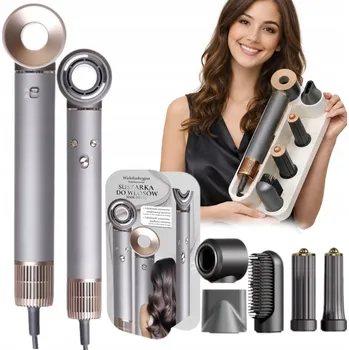 Kulma Multifunkční kulma IN Fén a kulma na vlasy pro vlny 1300W ŠEDÁ
