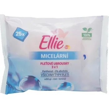 Papírový ubrousek Ellie micelární ubrousky 25 ks