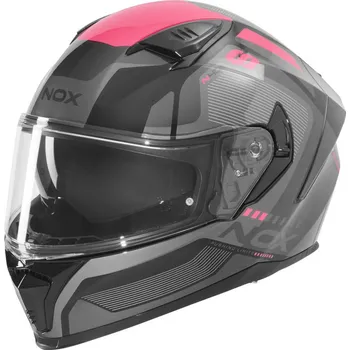Helma na motorku Přilba N402 MENTOR, NOX (černá, růžová) 2026 S