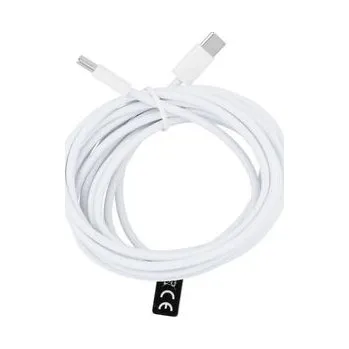 Kabel USB‑C – USB‑C PD/QC 3.0, 3 A, 30 W, 3 m, HD26, bílý, balení box - OEM + zdarma možnost vyzkoušet a vrátit zboží do 30 dní
