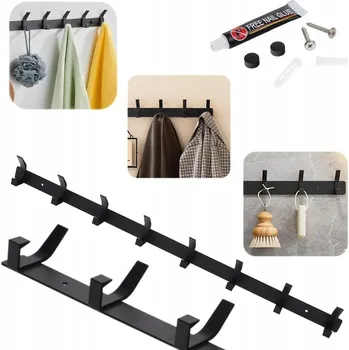 Věšák Šatní ramínko kovový Nobo Kids černý