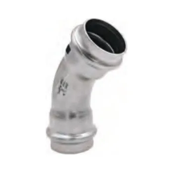 Fitinka Nerez lisovací koleno 45° 1041 - 88,9 mm - pro topení i pitnou vodu F/F