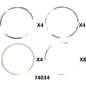 Posilovač řízení Japko 434034J Pístní kroužek