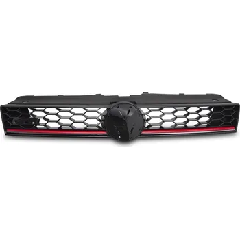 Tuning TUNING-TEC Přední maska VW POLO 6R 09-17 lesklá černá s červenou linkou