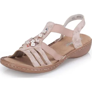 Dámské sandále Dámské sandály RIEKER 60855-31 růžová S5 41