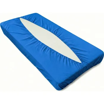 Prostěradlo Jersey prostěradlo obálkového střihu - královská modrá Velikost: 90x200cm