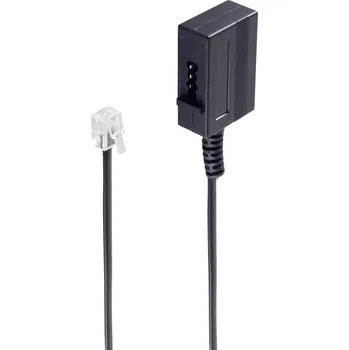 Shiverpeaks ISDN adaptér [1x RJ11 zástrčka 6p4c - 1x telefonní spojka TAE-N] 0.2 m černá