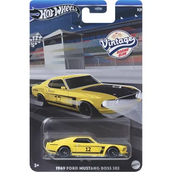 Hračka Ford Mustang Boss 302 #12 1969 1:64 - Hot Wheels Ford Mustang Boss 302 - model auta 1/64