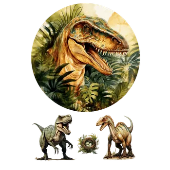 Jedlá dekorace na dort Jedlý tisk – Jurský svět: Portrét T-Rexe A4 Jedlý papír