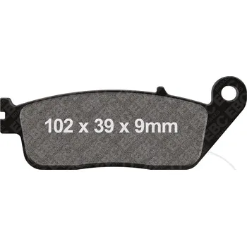 Brzdová destička EBC brzdové destičky Sinter HH EBC HONDA CB 600 F HORNET 98-15, CB 600 S F2 HORNET S 00-03, CB 750 F2 SEVEN FIFTY 94-03, CBF 600 S 04-10, CBF 600 N 04-10, CBF 600 SA ABS 04-07, CBF 600 NA ABS 04-07...