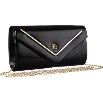 Oblečení a móda Černé dámské psaníčko ROVICKY R-XS015 na řetízku