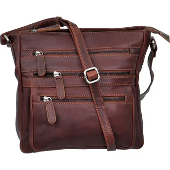 Kabelka Kabelka přes rameno LA-1745 hnědá, LederArt