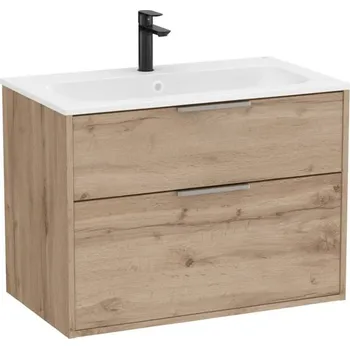 Šatní skříň Roca Koupelnová skříňka s umyvadlem Optica 79x58x45,5 cm dub OPT802ZO