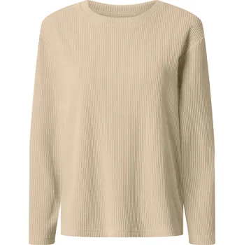 Dámský svetr esmara® Dámský svetr v manšestrovém vzhledu (béžová, XL (48/50))