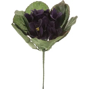umělá květina Autronic Fialka - umělá kytice, tmavě fialová barva, sada 36 ks