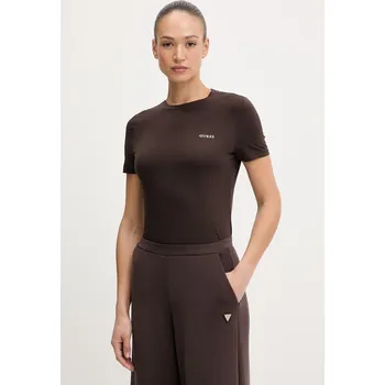 Pánské tričko Tričko Guess TRACEY V6RI07.J1314 hnědá 89X, vel. M