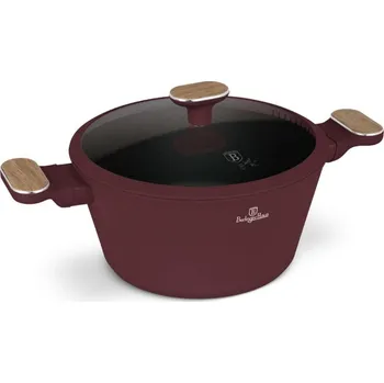 Hrnec BERLINGERHAUS Kastrol s titanovým povrchem a poklicí 24 cm Leonardo Nordic Collection BH-8301
