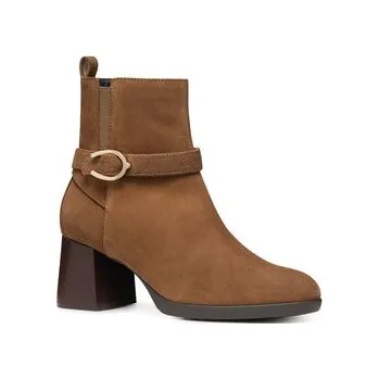 Dámské kozačky Polokozačky Geox D Walk Pleasure 55 D46XBA 00022 C6372 Hnědá 38