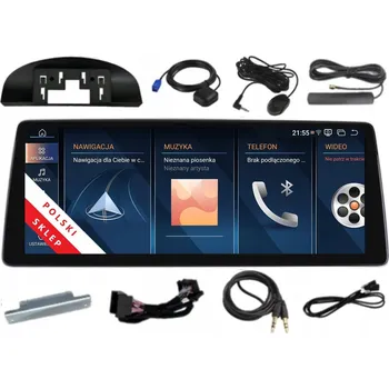 Autorádio ANDROID RÁDIO S MONITOREM pro BMW 3 E90 E91 E92, 5 E60 E61, 4/128 GB, CARPLAY, LTE