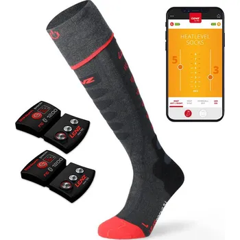 Ponožky vyhřívané Lenz set of heat sock 5.1 toe cap + lithium pack rcB 2000