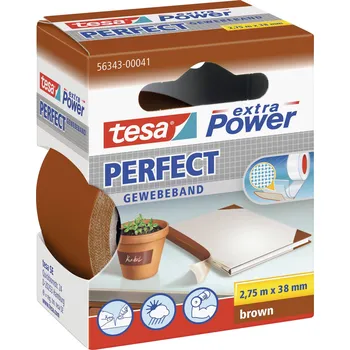 Izolační páska tesa PERFECT 56343-00041-03 páska se skelným vláknem tesa® Extra Power hnědá (d x š) 2.75 m x 38 mm 1 ks