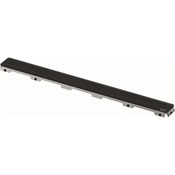 sprchový žlab Tece Drainline Skleněný rošt 90 cm, saténová černá 600994