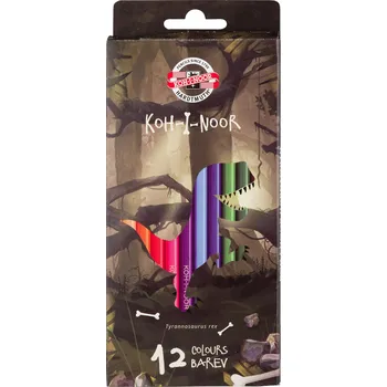 Set školních potřeb Pastelky 3592/12 DINO dlouhé