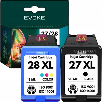 2x Inkoust do tiskárny HP 27 + 28 XL | černý + barevný | C8727AE + C8728AE