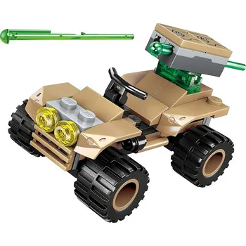 ostatní stavebnice Qman Raider Aircraft 1804-1 Čtyřkolka Safari Anti-Aircraft Gun