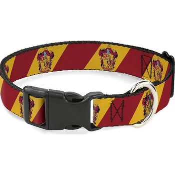 Obojek pro psa Buckle Down Odolný obojek pro psa s plastovou sponou, regular, velikost M, Harry Potter, Gryffindor