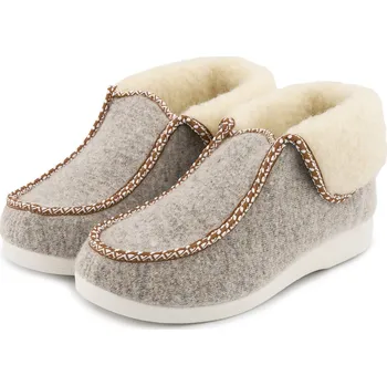 Dámská obuv Vlnka Dámské vlněné bačkory šedá velikost obuv dospělí 41