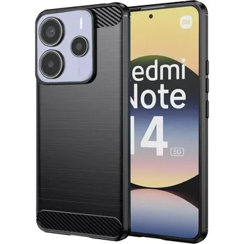 Pouzdro na mobilní telefon Kryt Xiaomi Redmi Note 14 5G, Techsuit CarbonFiber černý