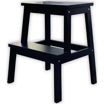 Stolička Noela Stolička z kaučukového dřeva CORG černá